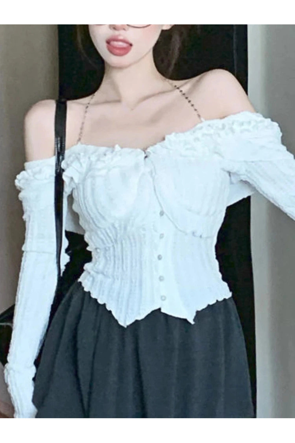 White Sexy Kawaii Blouse