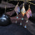 Fairycore Enamel Butterfly Tassel Drop Earrings