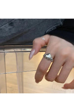 Silver Heart Statement Ring