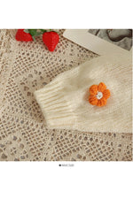 Blossom Sprinkle Crop Fall Cardigan cottagecoreclothes