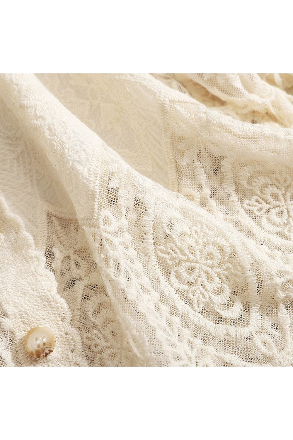 Cotton Puff Sleeve Cover-Up cottagecoreclothes