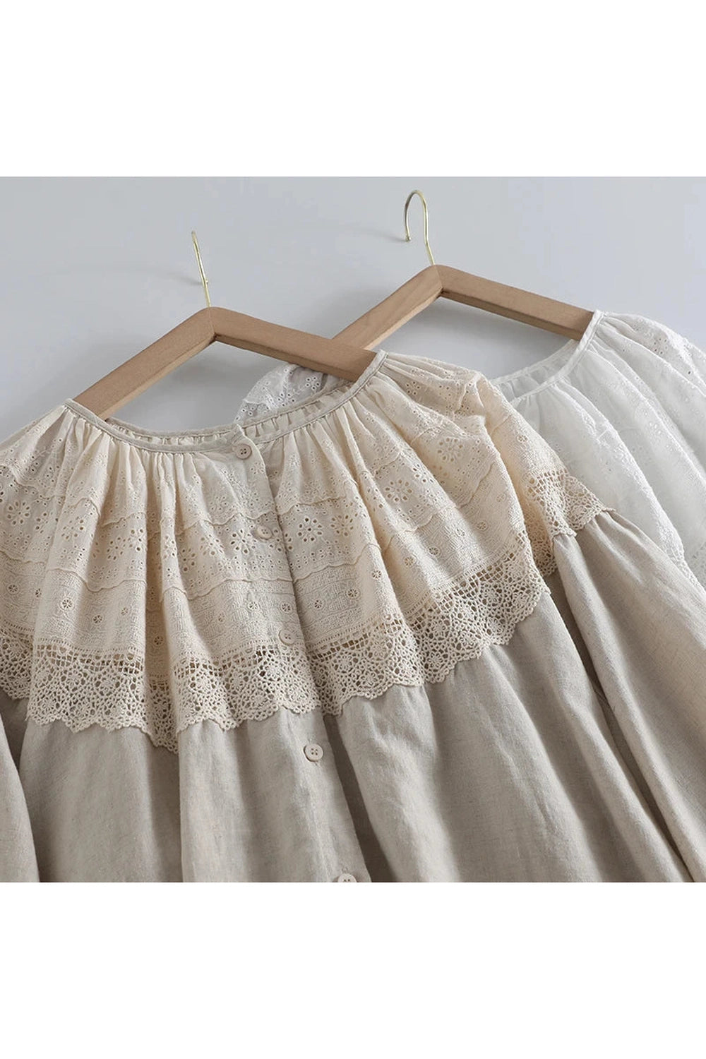 Mori Girl Loose Fit Embroidered Shirt cottagecoreclothes