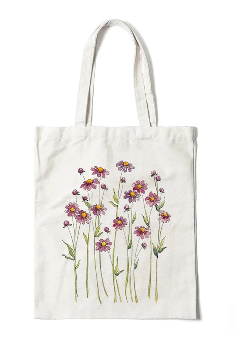 Floral Canvas Tote Bag