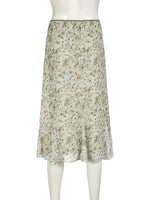 Saia midi floral meadow