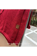 Knitted Small Shawl Poncho