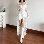 Fairycore Lace High-Low Dress