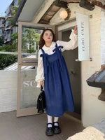 Kawaii Korean Bow Shirt Dress