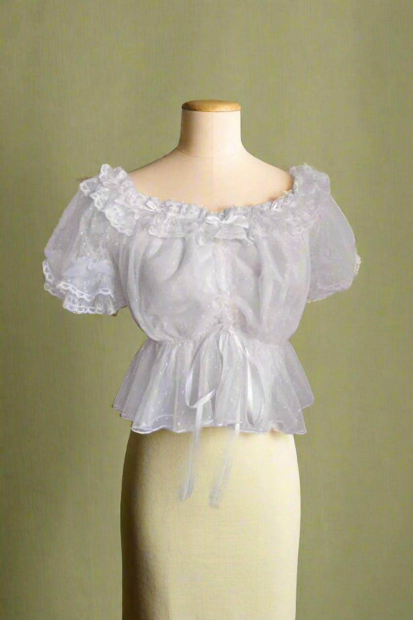 Cottagecore Ruffled Peasant Blouse cottagecoreclothes