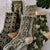 Cottagecore Retro Floral Socks