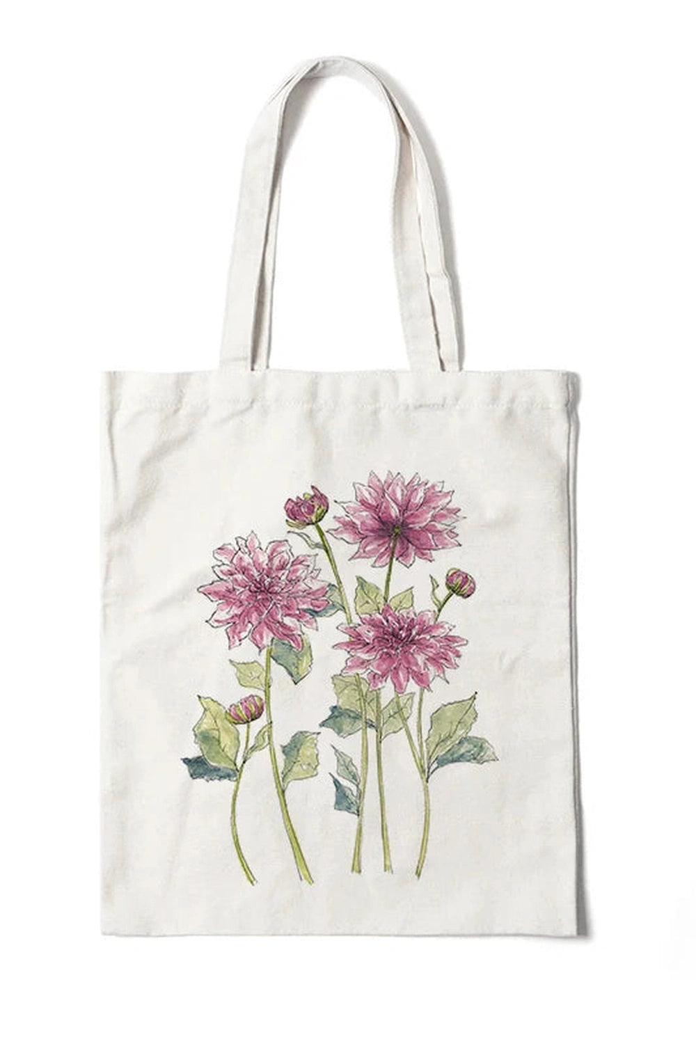 Floral Canvas Tote Bag