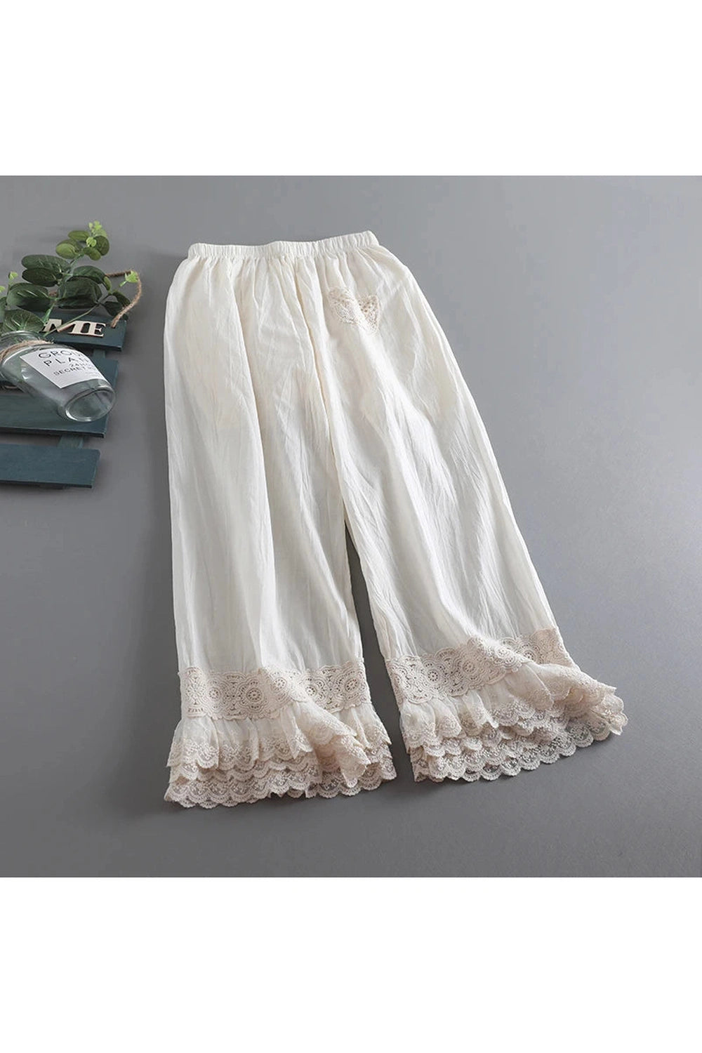 Lace Whisper Palazzo Pants