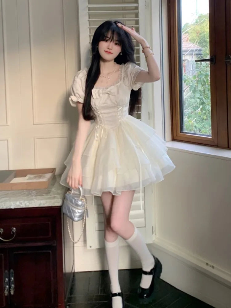 Fairycore Layered Tulle Princess Dress