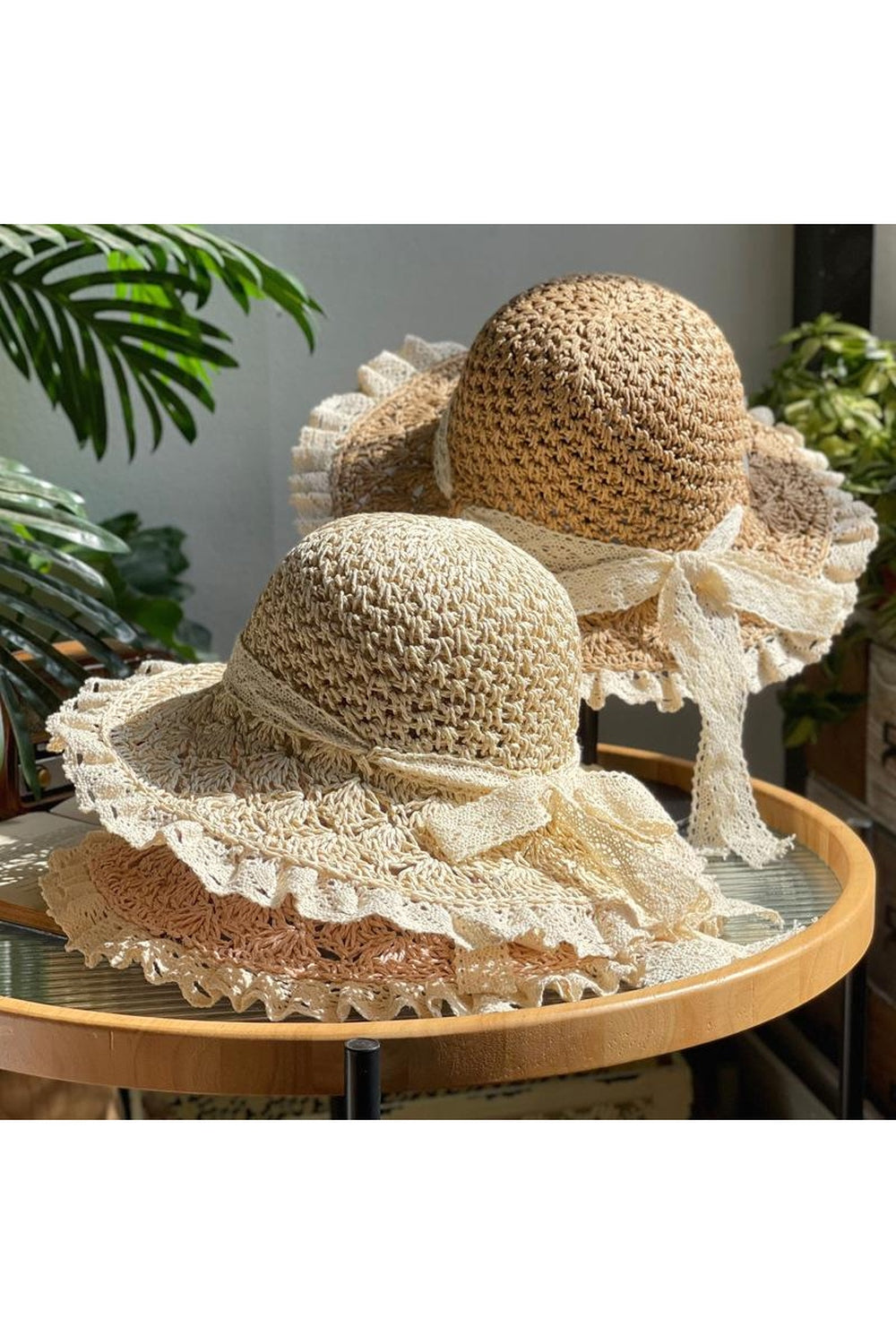 Cottagecore Wide Brim Hat - Сottagecore clothes display picture 2