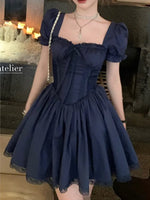 Dark Blue Gothic Princess Dress