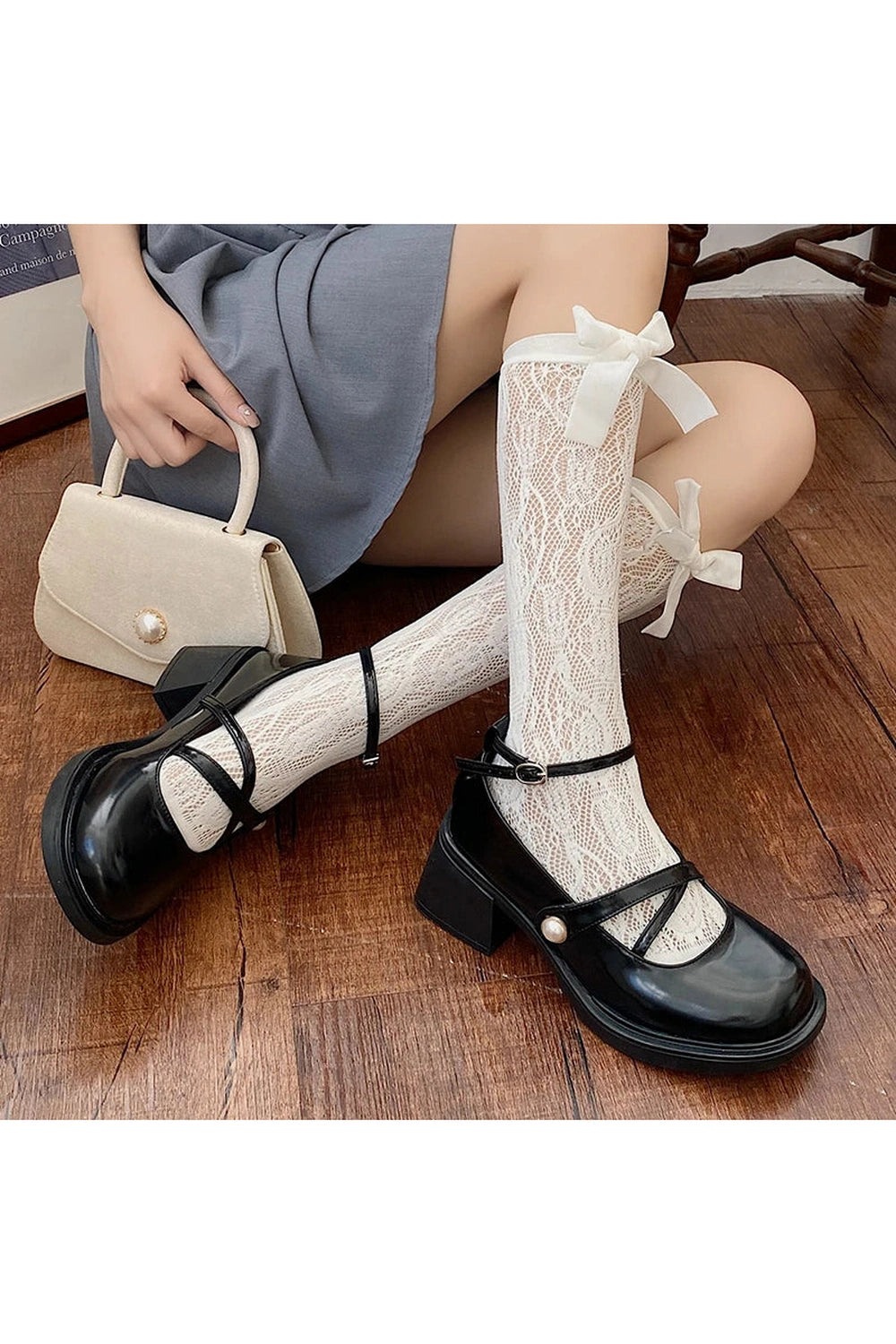 Vintage Cross-Strap Chunky Shoes