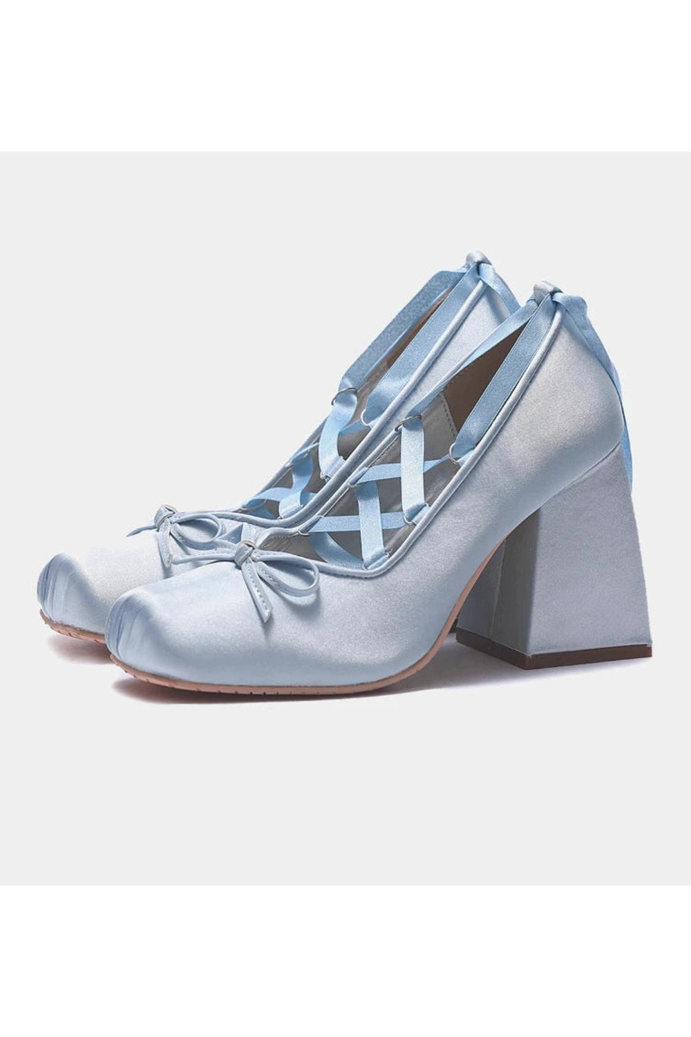 Chunky Lolita Lace-Up Shoes