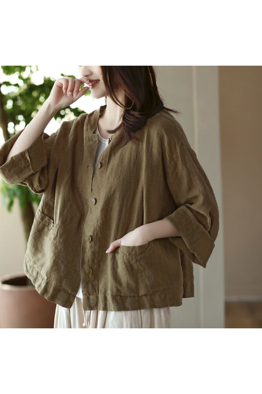 Vintage Loose All-match Spring Female Jacket