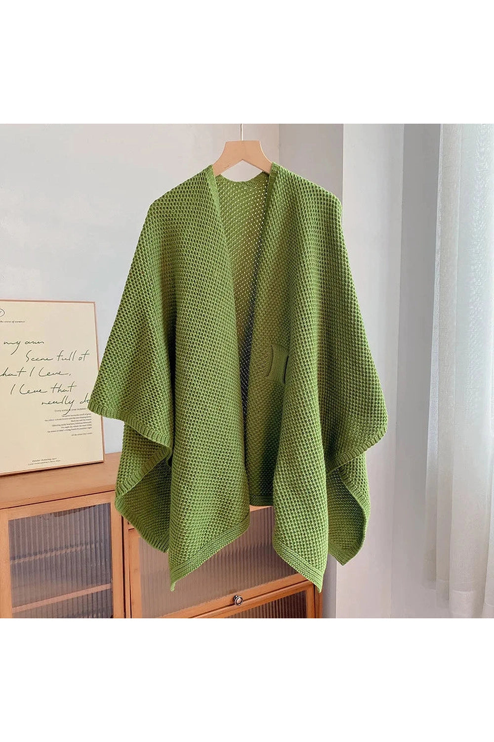 Knitted Small Shawl Poncho