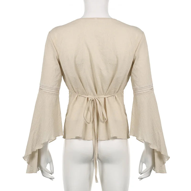 Cottagecore Bell Sleeve Top