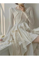 French Elegance Vintage Lace Dress