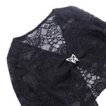 Dark Lace Gothic Crop Tee