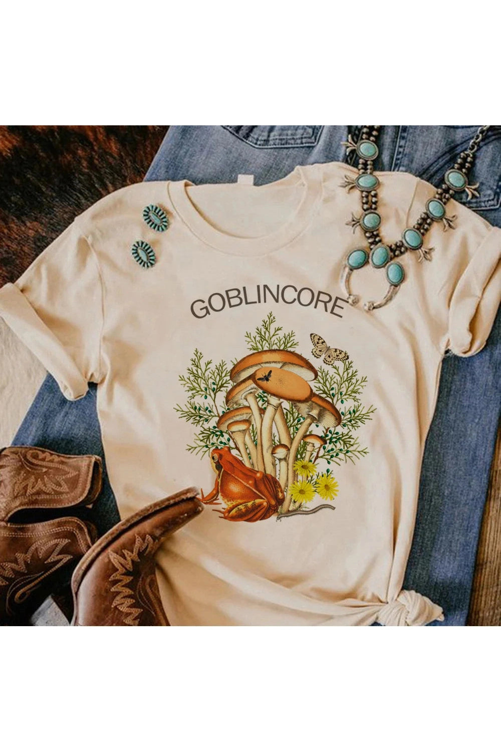 Goblincore Harajuku T-Shirt cottagecoreclothes