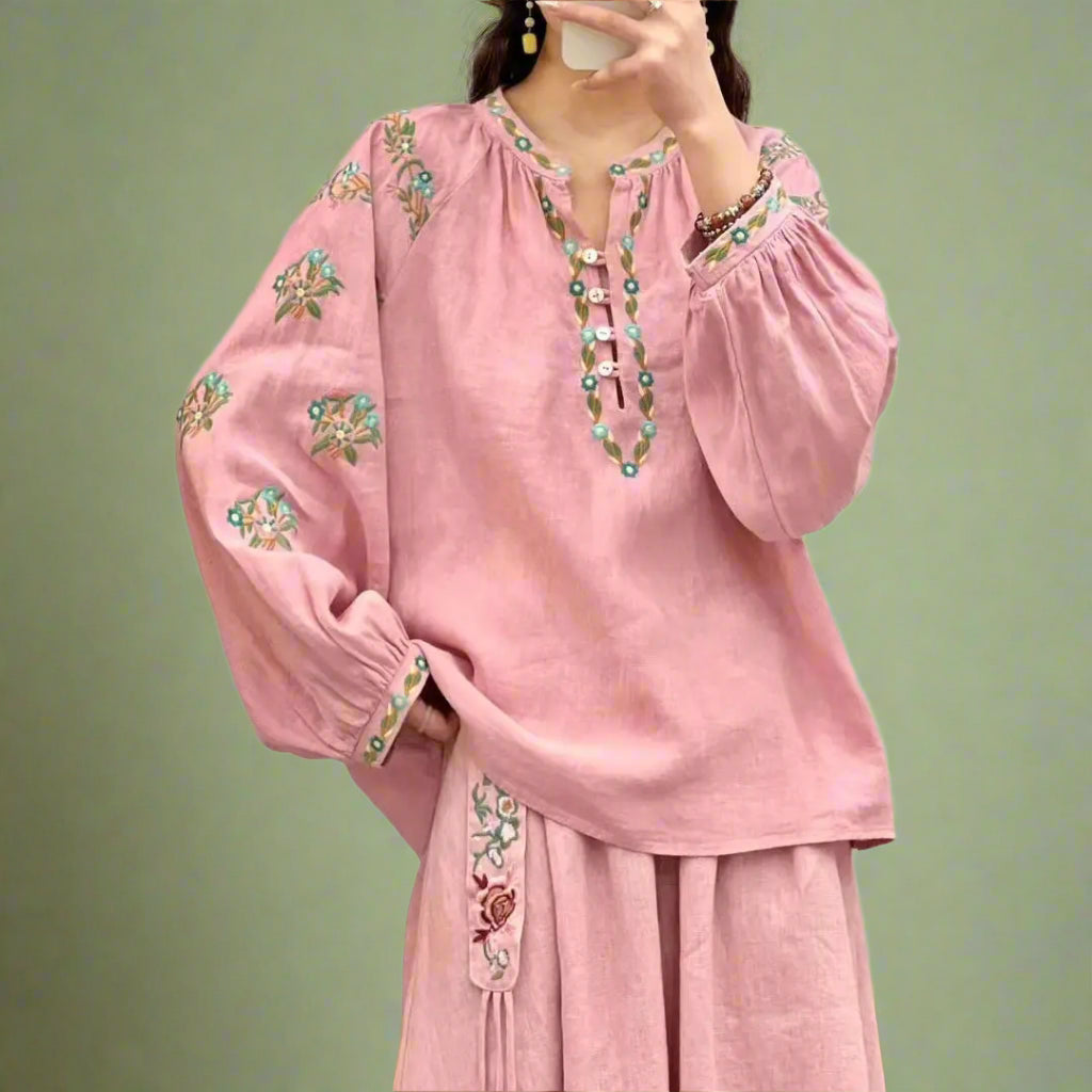 Cottagecore Button-Up Peasant Blouse cottagecoreclothes