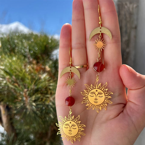 Sun Fire Celestial Earrings