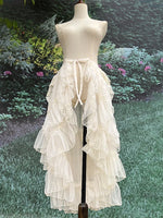 Fairycore Ruffled High-Low Tulle Skirt