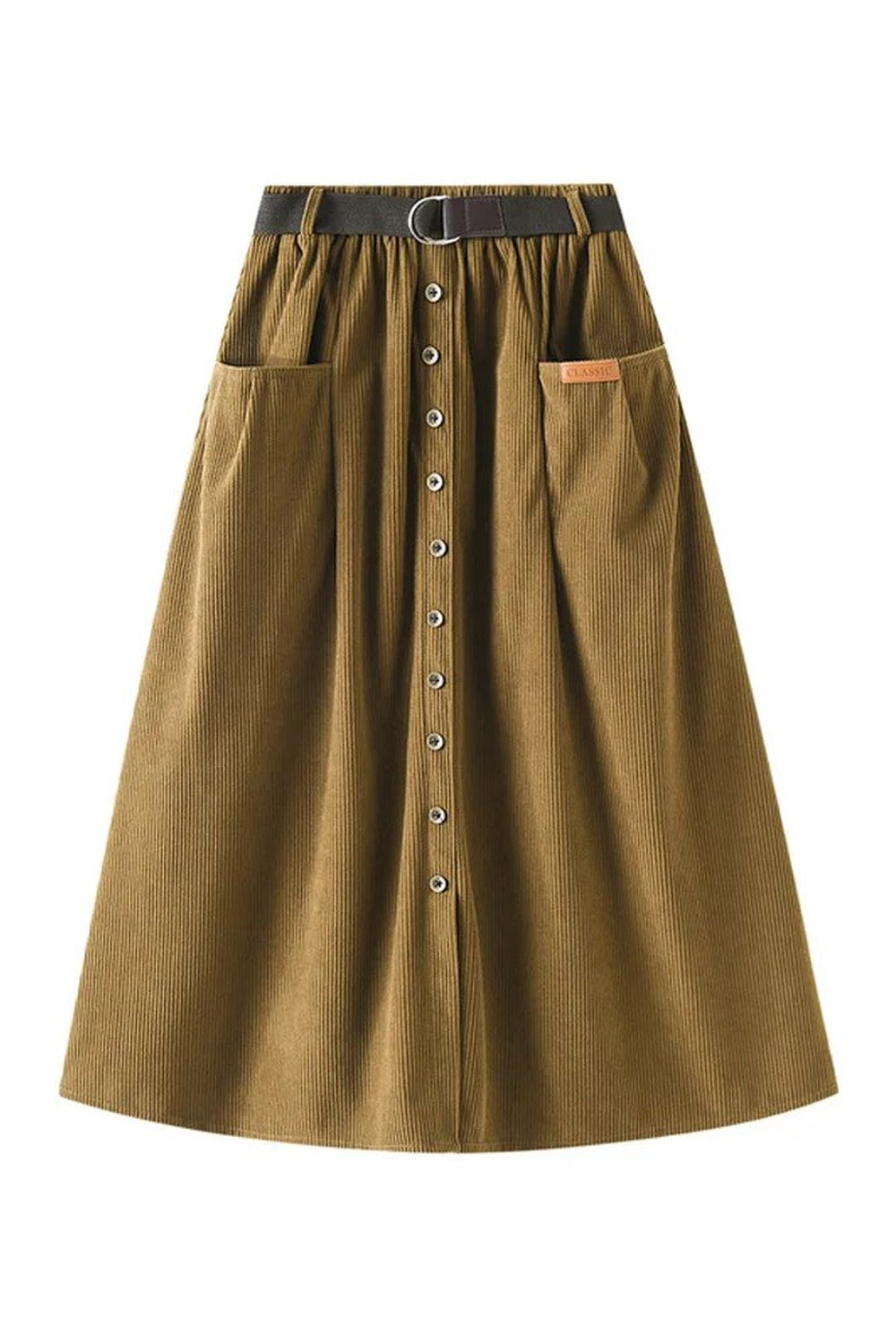 Dark Cottagecore Corduroy Winter Skirt cottagecoreclothes