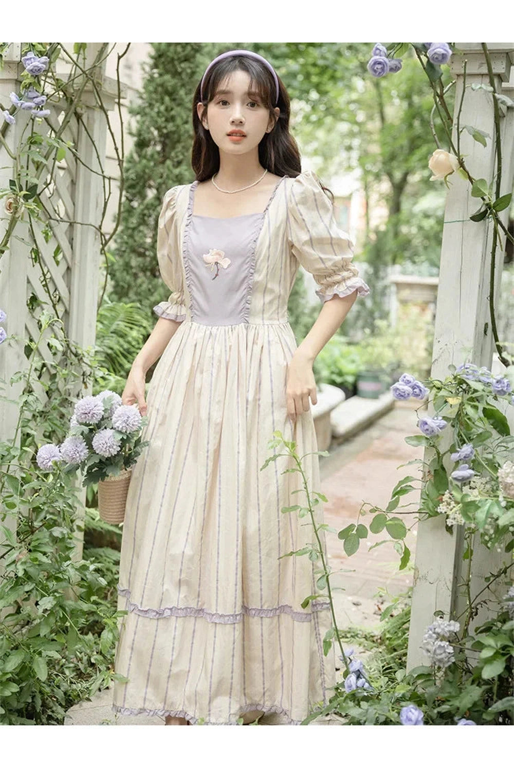 French Embroidery Dress