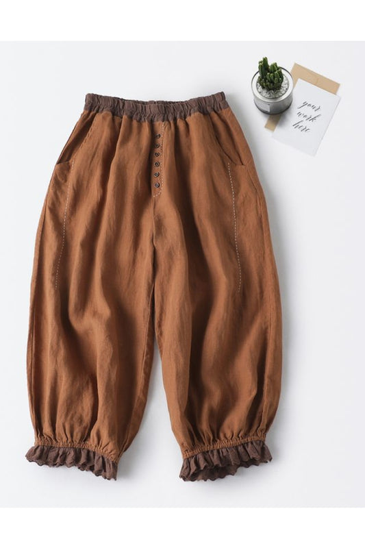 High Waist Wide-Leg Pants cottagecoreclothes