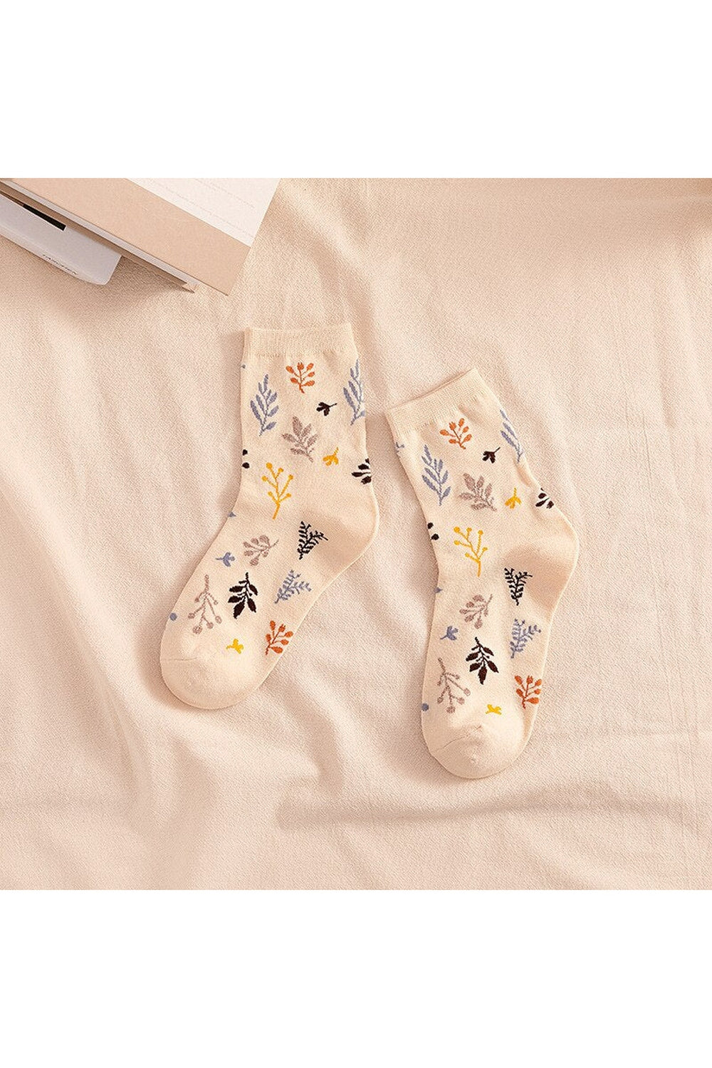 Cottagecore Japanese Print Long Socks cottagecoreclothes