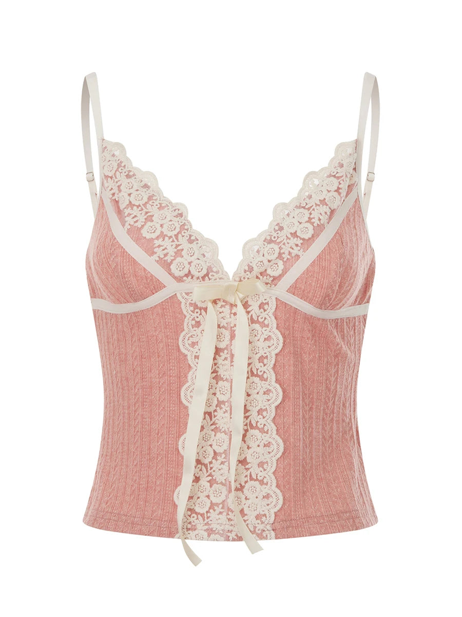Sage Blossom Ribbon Top