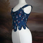 Whimsical Toadstool Peplum Corset