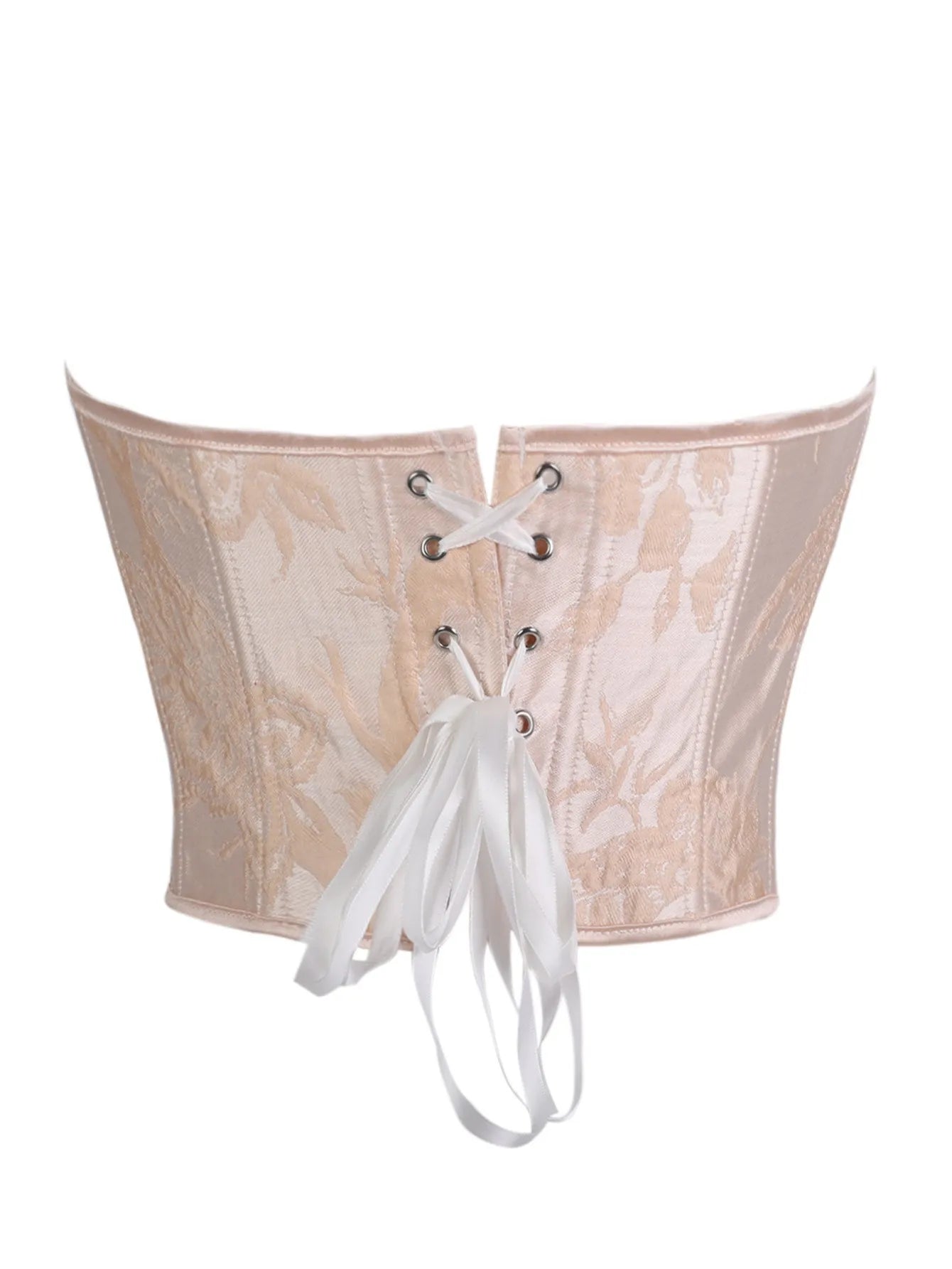 Vintage Aesthetic Strapless Corset Top