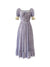 Fairy Bubble Sleeve Floral Vintage Dress