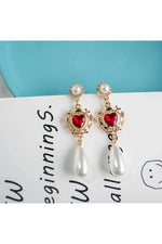 Vintage Baroque Pearl Earrings