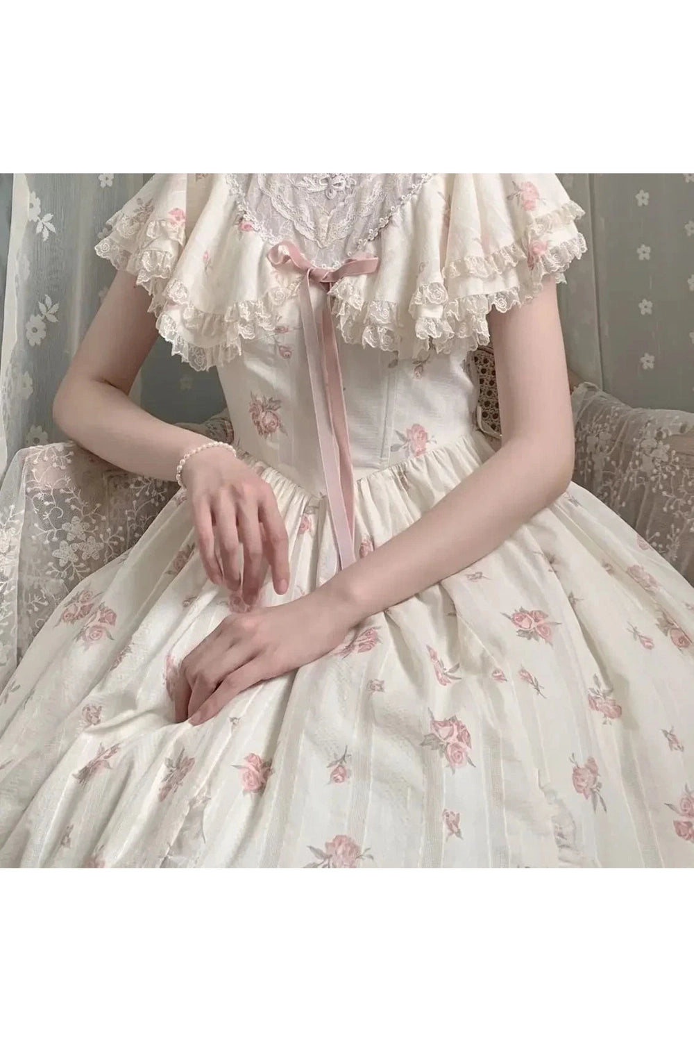 Blush Lace Whisper Dress cottagecoreclothes