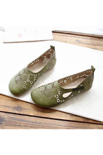 Retro Carved Baotou Shoes