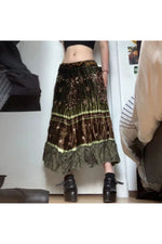 Mystical Forest Pleated Skirt