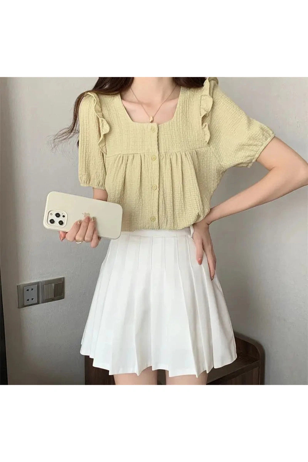 Sun-Kissed Ruffle Blouse