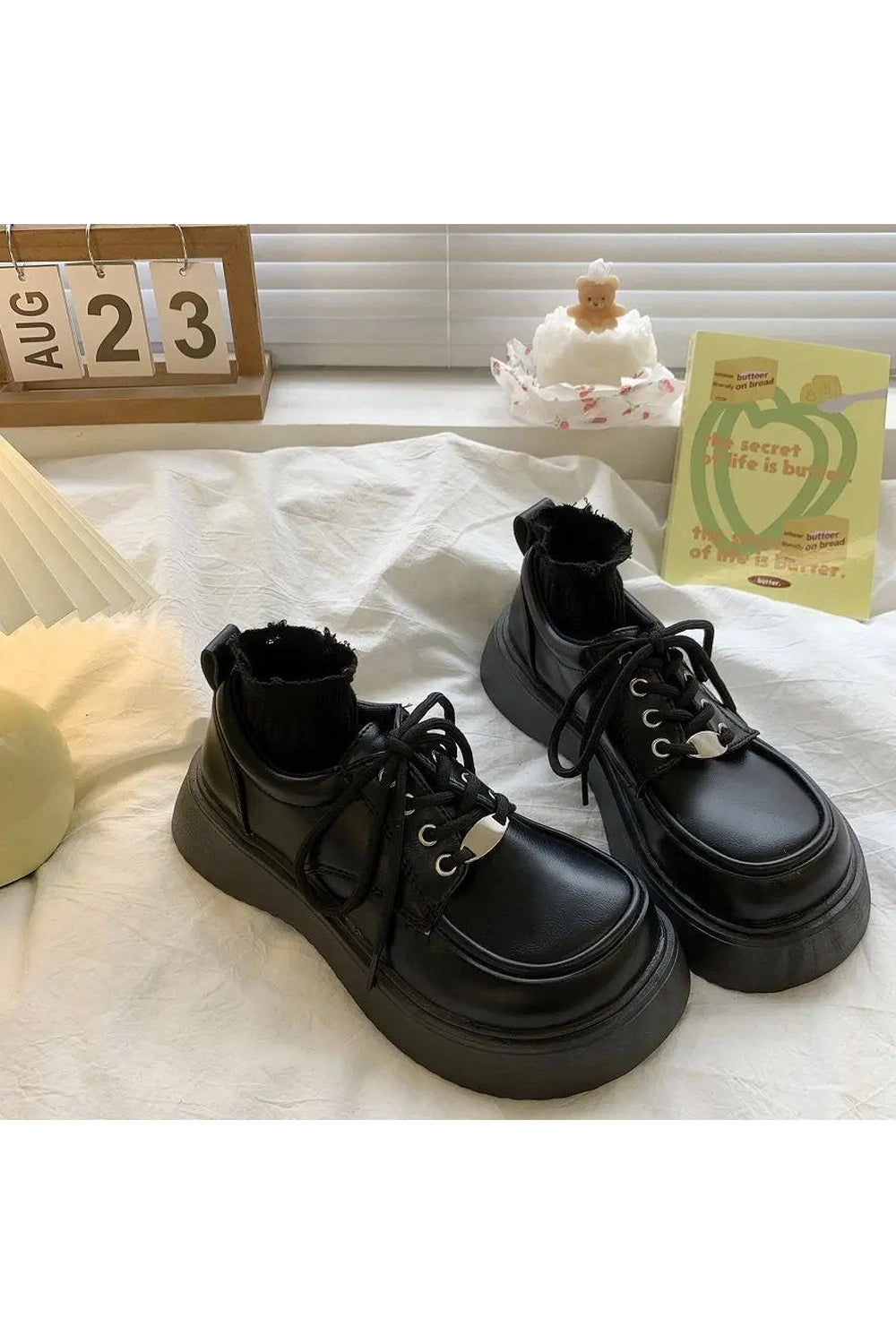 Dark Cottagecore Chunky Platform Shoes cottagecoreclothes