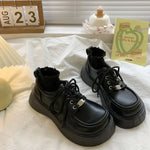 Dark Cottagecore Chunky Platform Shoes