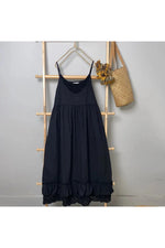 Slate Serenity Eyelet Sundress