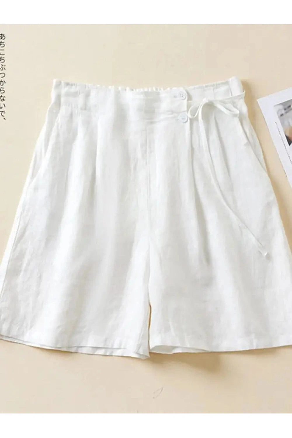 Vintage Rustic Pleated Shorts