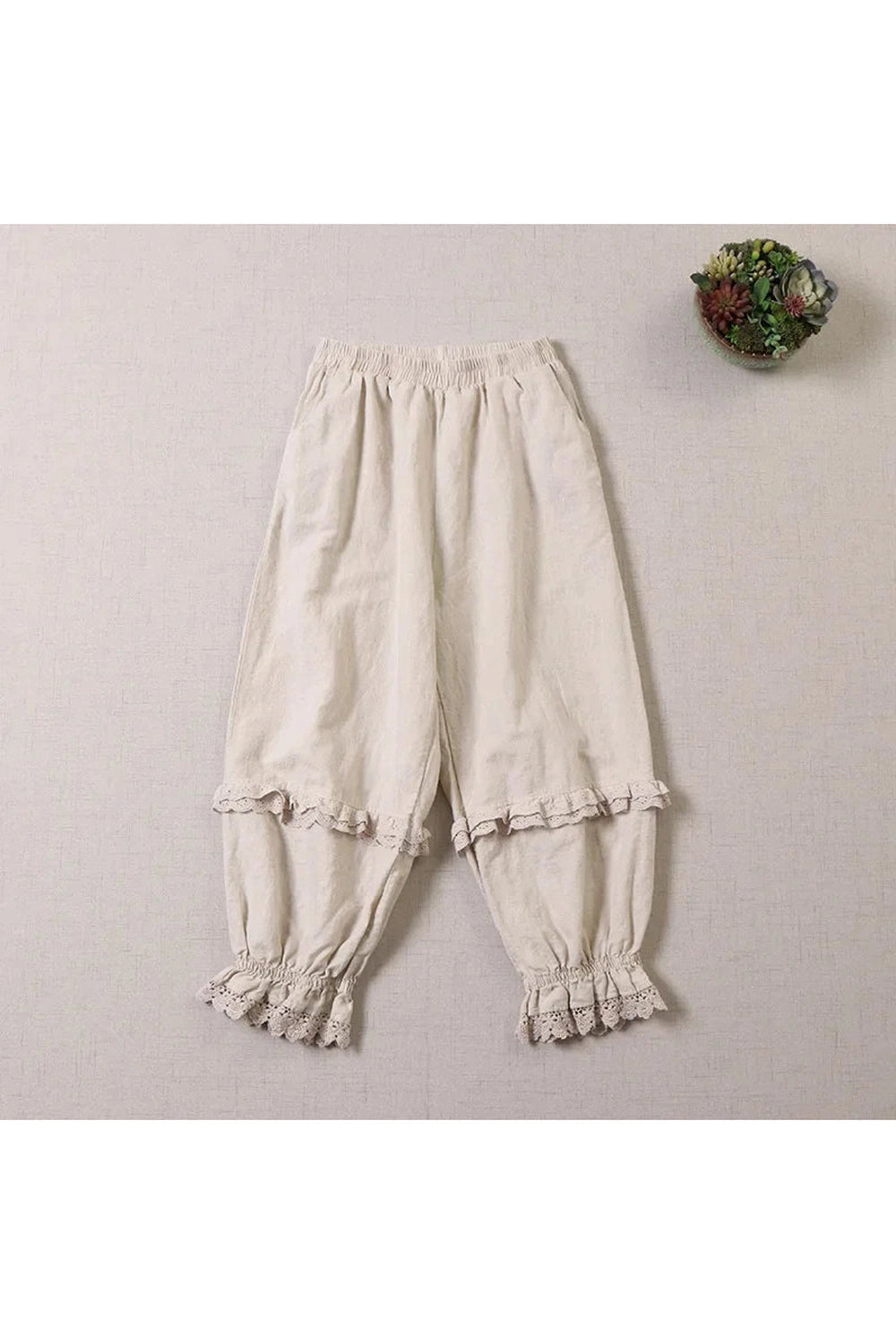 Cotton Linen Victorian Pants