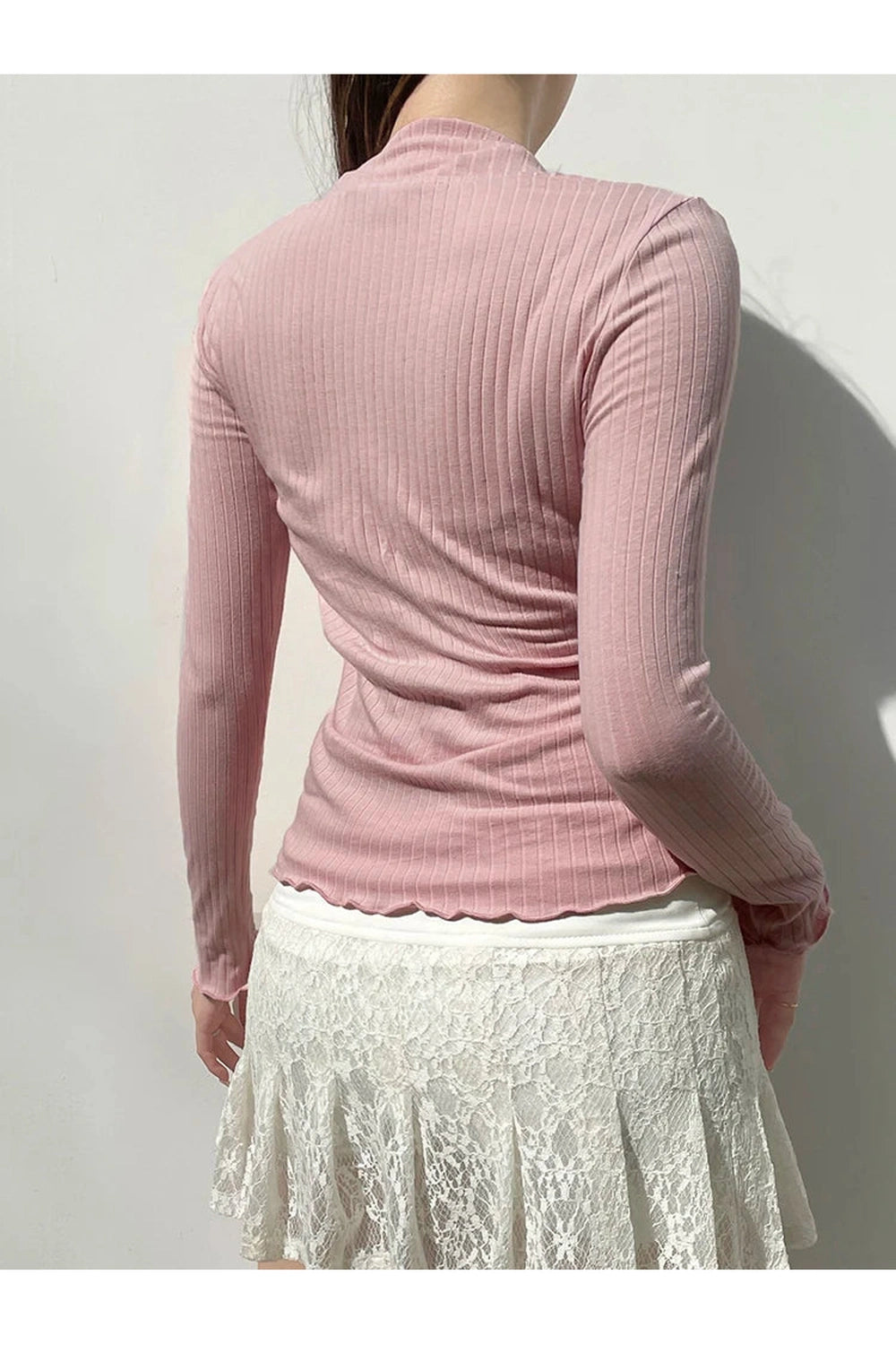 Ribbon Lace Sweetheart Fall Sweater cottagecoreclothes