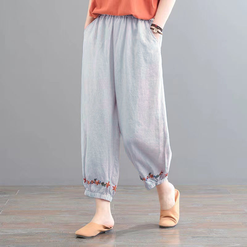 Dark Cottagecore Solid Color Harem Pants