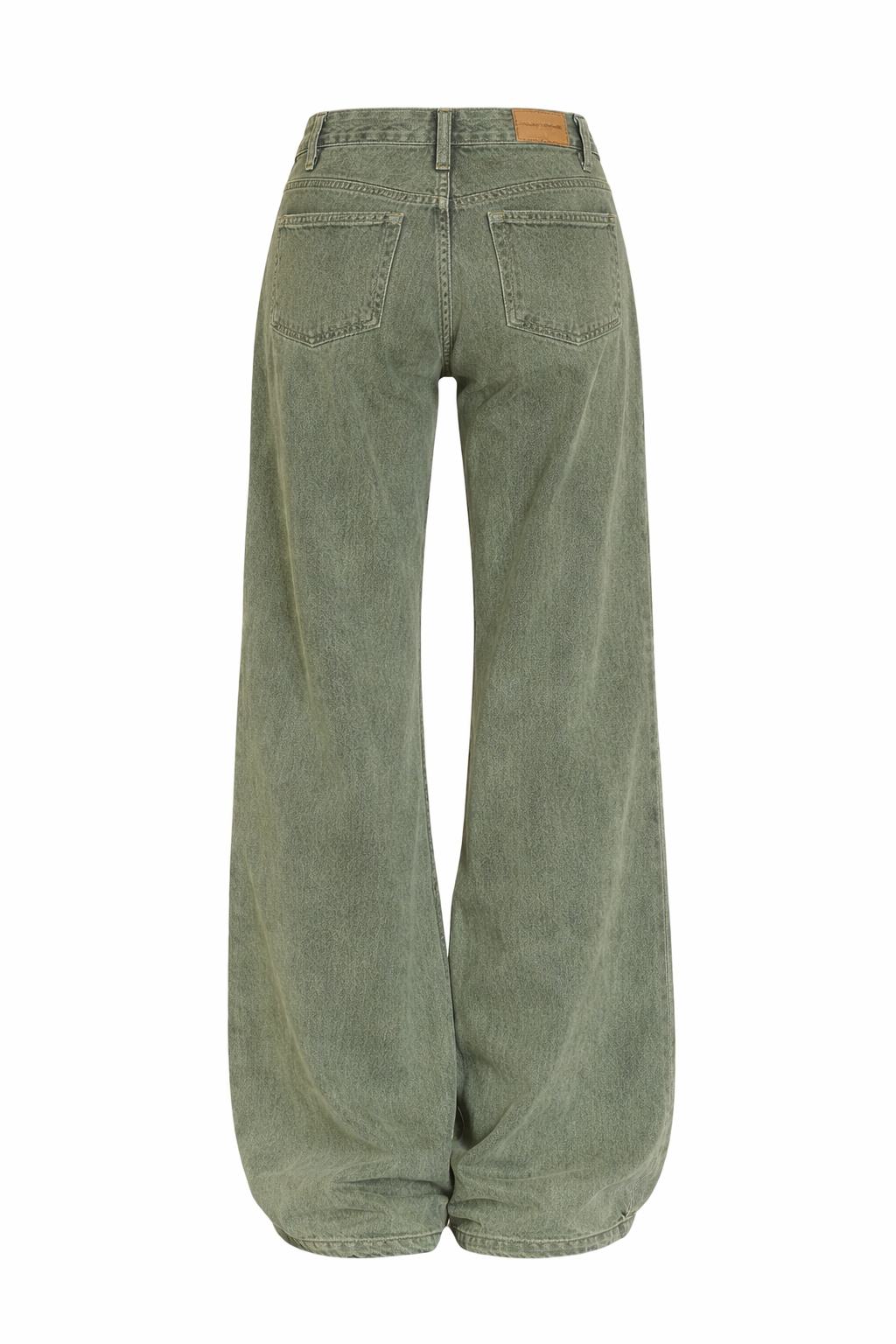 Goblincore Moss Washed Oversized Wide Leg Jeans